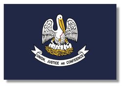 Flag of Louisiana, from the public domain