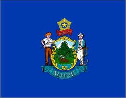 Flag of Maine, from the public domain