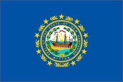 Flag of New Hampshire, from the public domain