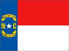 Flag of North Carolina, from the public domain