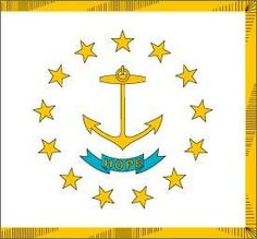 Flag of Rhode Island, from the public domain